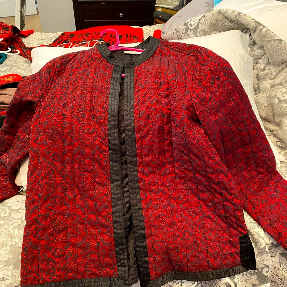 Holiday quilted jacket